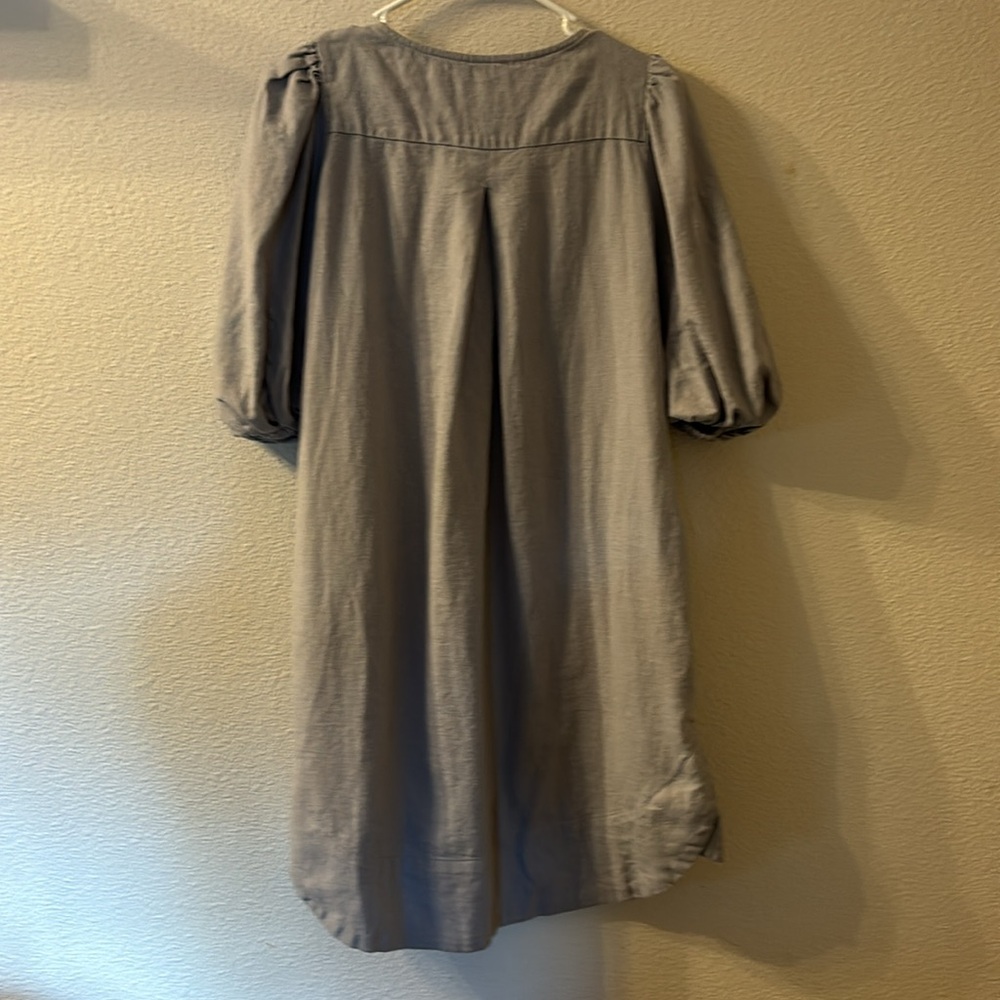 Rachel Zoe vneck puffer sleeve dress with pockets fits like a small - Picture 7 of 7